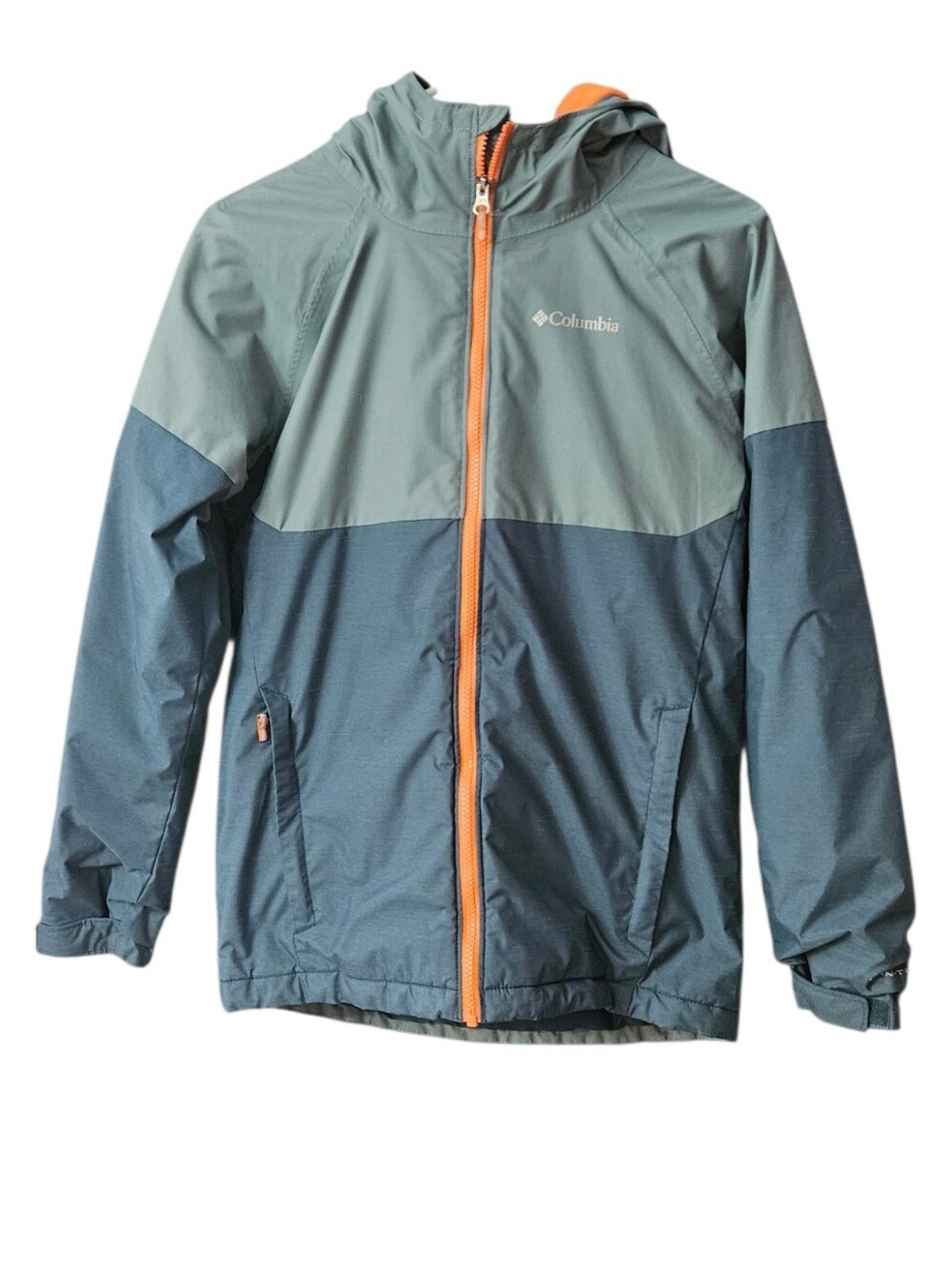 Columbia Alpine Action II Jacket Omni-Tech Omni-Heat Hooded Boys L Night Wave